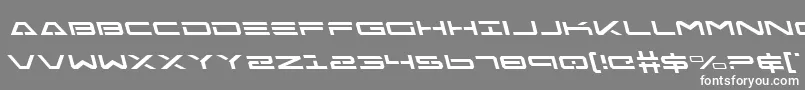 FreeAgentLeftalic Font – White Fonts on Gray Background