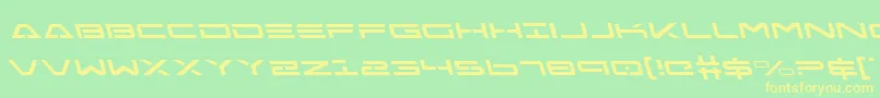FreeAgentLeftalic Font – Yellow Fonts on Green Background