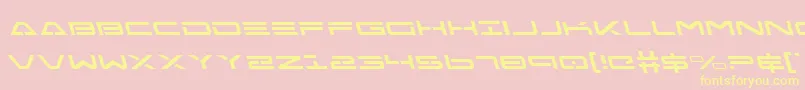 FreeAgentLeftalic Font – Yellow Fonts on Pink Background