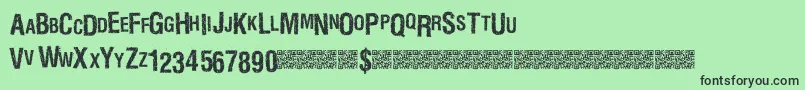 Marblewasteland Font – Black Fonts on Green Background
