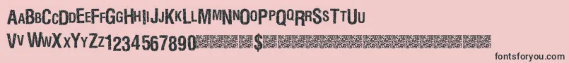 Marblewasteland Font – Black Fonts on Pink Background