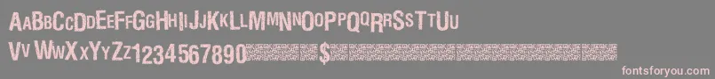 Marblewasteland Font – Pink Fonts on Gray Background
