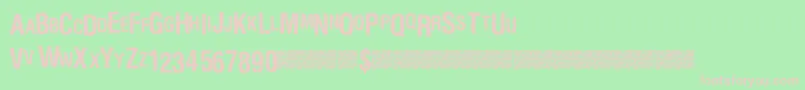 Marblewasteland Font – Pink Fonts on Green Background
