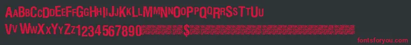 Marblewasteland Font – Red Fonts on Black Background