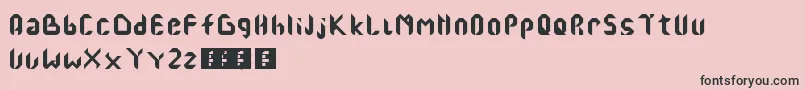 AhaNaMasa Font – Black Fonts on Pink Background