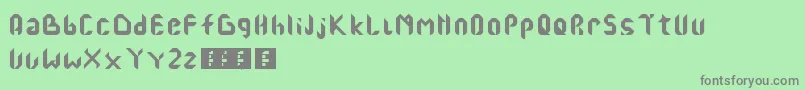 More about AhaNaMasa Font AhaNaMasa Font – Gray Fonts on Green Background