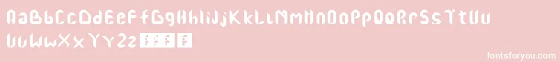 AhaNaMasa Font – White Fonts on Pink Background