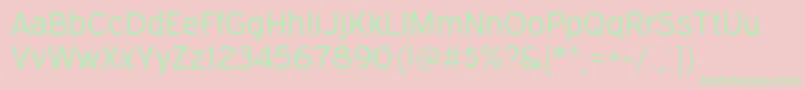 ExpresswaybkRegular-Schriftart – Grüne Schriften auf rosa Hintergrund