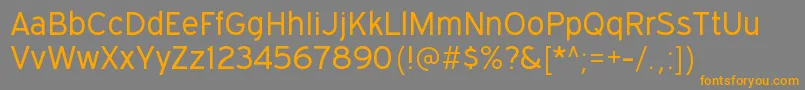 ExpresswaybkRegular Font – Orange Fonts on Gray Background