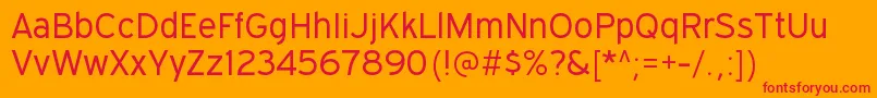 ExpresswaybkRegular Font – Red Fonts on Orange Background