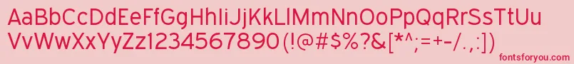 ExpresswaybkRegular Font – Red Fonts on Pink Background