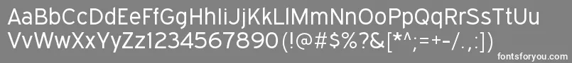 ExpresswaybkRegular Font – White Fonts on Gray Background