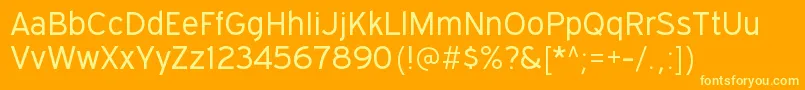 fuente ExpresswaybkRegular – Fuentes Amarillas Sobre Fondo Naranja