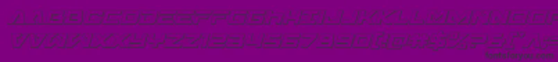 Transamerica3Dital Font – Black Fonts on Purple Background