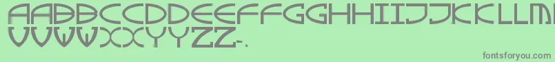 fuente GreenDinosaur – Fuentes Grises Sobre Fondo Verde