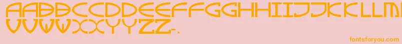 GreenDinosaur Font – Orange Fonts on Pink Background