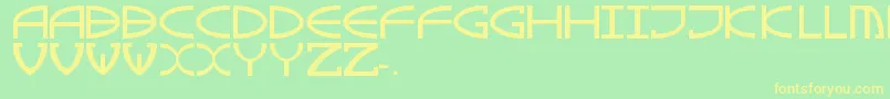 GreenDinosaur Font – Yellow Fonts on Green Background