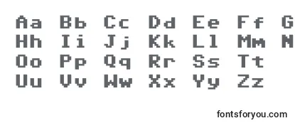 Überblick über die Schriftart Commodore64Pixeled