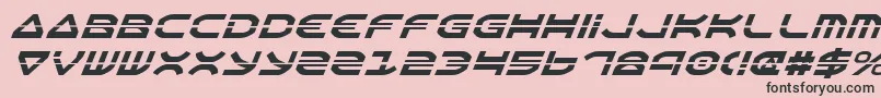 fuente OberonLaserItalic – Fuentes Negras Sobre Fondo Rosa