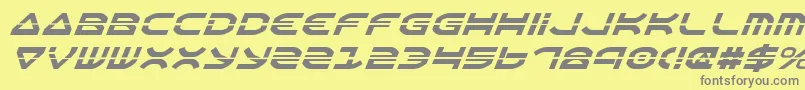 Шрифт OberonLaserItalic – серые шрифты на жёлтом фоне