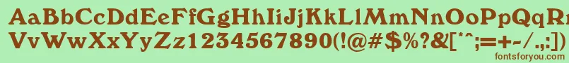 Windewood Font – Brown Fonts on Green Background