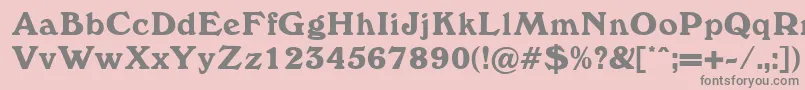 Windewood Font – Gray Fonts on Pink Background