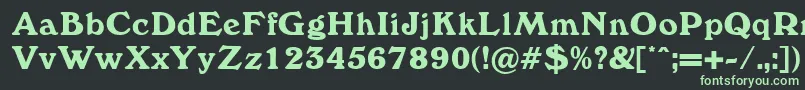 Windewood Font – Green Fonts on Black Background