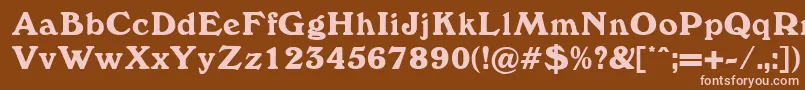 Windewood Font – Pink Fonts on Brown Background