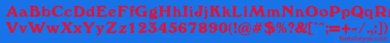 Windewood Font – Red Fonts on Blue Background