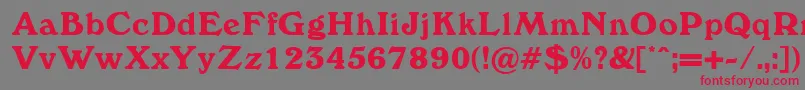 Windewood Font – Red Fonts on Gray Background