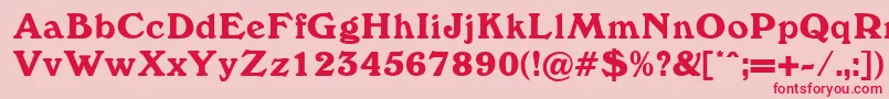 Windewood Font – Red Fonts on Pink Background