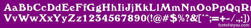 Windewood Font – White Fonts on Purple Background