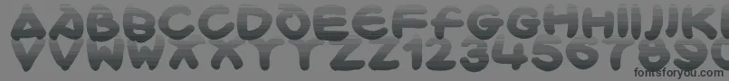 Bloxx Font – Black Fonts on Gray Background