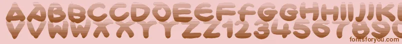 Bloxx Font – Brown Fonts on Pink Background