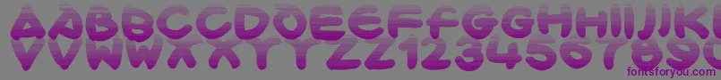 Czcionka Bloxx – fioletowe czcionki na szarym tle