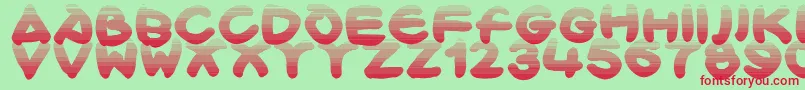 Bloxx Font – Red Fonts on Green Background