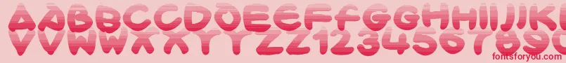 Bloxx Font – Red Fonts on Pink Background