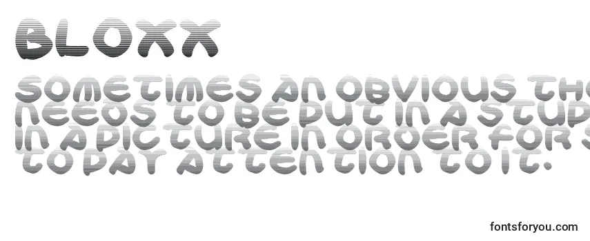 Обзор шрифта Bloxx