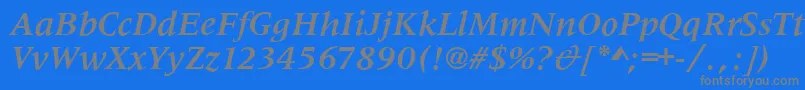 Подробнее о шрифте MetaphorBolditalic Шрифт MetaphorBolditalic – серые шрифты на синем фоне