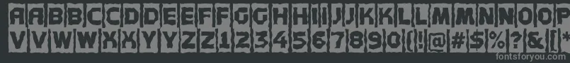 AConceptottlcmbr-fontti – harmaat kirjasimet mustalla taustalla