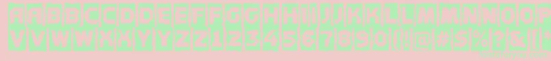 AConceptottlcmbr Font – Green Fonts on Pink Background