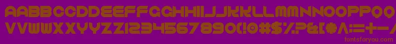 ComfortablyFucked Font – Brown Fonts on Purple Background