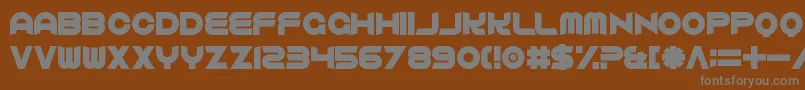 Шрифт ComfortablyFucked – серые шрифты на коричневом фоне