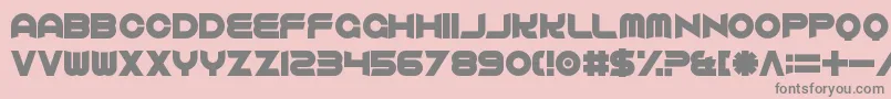 ComfortablyFucked Font – Gray Fonts on Pink Background