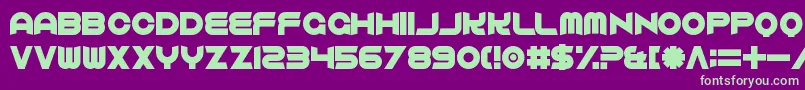 ComfortablyFucked Font – Green Fonts on Purple Background