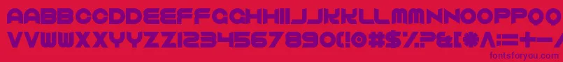 ComfortablyFucked Font – Purple Fonts on Red Background