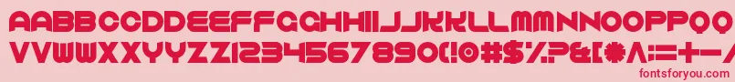 ComfortablyFucked Font – Red Fonts on Pink Background