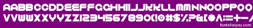 ComfortablyFucked Font – White Fonts on Purple Background