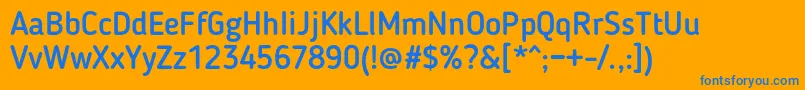 More about BloggerSansMedium Font BloggerSansMedium Font – Blue Fonts on Orange Background