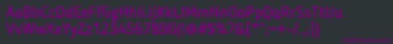 フォントBloggerSansMedium – 黒い背景に紫のフォント